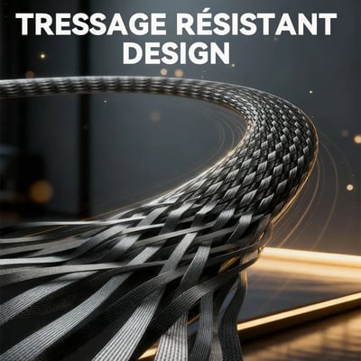 ⚡Câble chargeur invisible 2 en 1 – Recharge rapide, support pour téléphone intégré