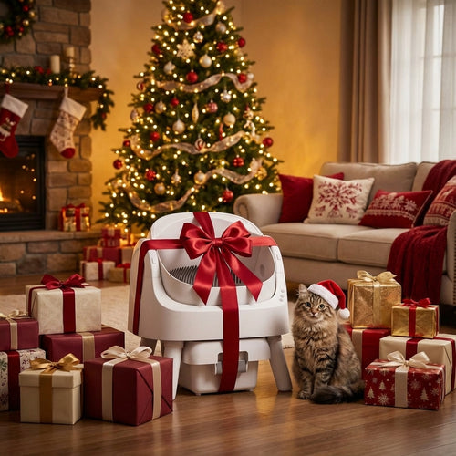 Litière Automatique — Bac à litière connecté auto-nettoyant, design silencieux